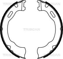 Комплект гальмівних колодок, стоянкове гальмо