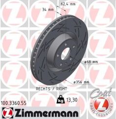 диск гальмівний BLACK Z правий