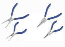 Комплект 4 щипцов для стопорних колец, щипци длиной 140 мм для наружних/внутренних стопорних колец 1 Комплект 4 щипцов для стопорних колец, щипци длиной 140 мм для наружних/внутренних стопорних колец 1