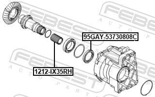 полуось правая 36x133.6x36 полуось правая 36x133.6x36