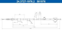 Трос ручного тормоза