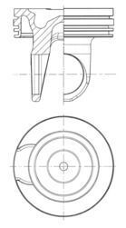 Поршень двигуна CUMMINS Ø 114,00