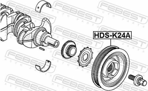 Шків колінвалу k24a Шків колінвалу k24a