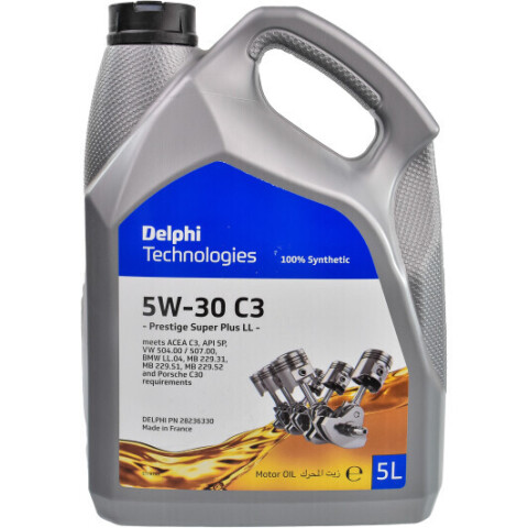 Моторна олива Delphi Prestige Super Plus LL 5W-30, 5 літрів Моторна олива Delphi Prestige Super Plus LL 5W-30, 5 літрів