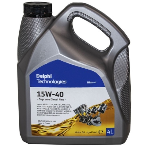 Моторна олива Delphi SUPREME DIESEL PLUS 15W-40, 4 літри