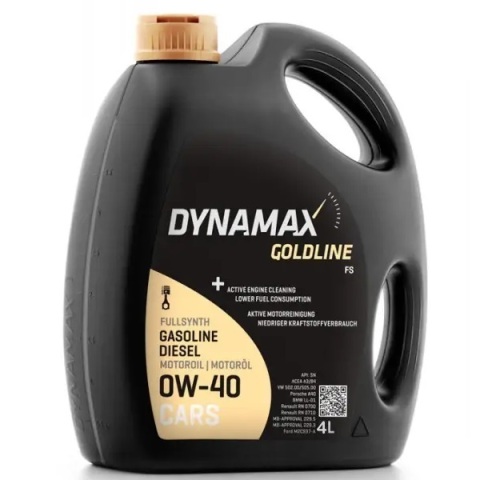 Моторное масло DYNAMAX GOLDLINE FS 0W-40, 4 литра