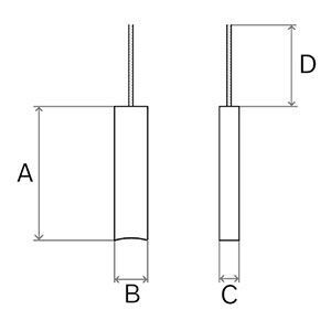 Щітки генератора (12V) (5.5mm) = 140351 Щітки генератора (12V) (5.5mm) = 140351
