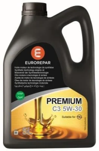 Моторное масло EUROREPAR PREMIUM C3 5W-30, 5 литров
