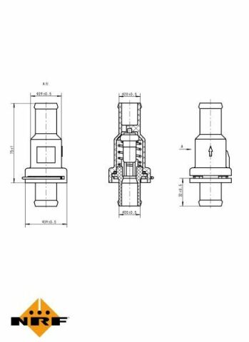 Термостат VW Passat/Golf V 1.4TSI-2.0TFSI 05- (75˚C)