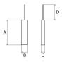 Щітки генератора Renault Trafic/Master (6,4x4,6x14.5) 14/28V = SVX72, фото 3 - інтерент-магазин Auto-Mechanic