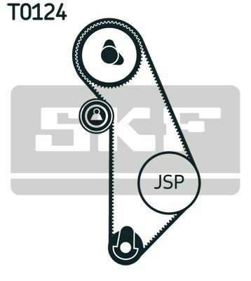 SKF К-кт. грм (рем.+ролик+кріплення+кріплення) VW GOLF III