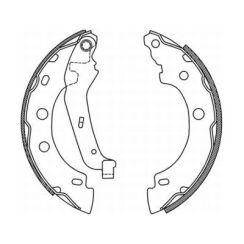 Барабанные тормозные колодки (задние) d=203x38mm Renault Kangoo + Nissan Kubistar 97->08 Барабанные тормозные колодки (задние) d=203x38mm Renault Kangoo + Nissan Kubistar 97->08
