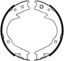 Комплект гальмівних колодок, стоянкове гальмо