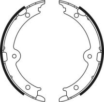 Комплект гальмівних колодок, стоянкове гальмо