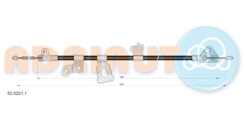 Тросовий привод, стоянкове гальмо