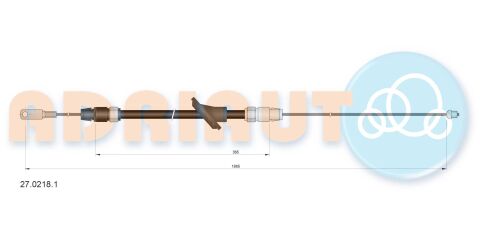 Тросовий привод, стоянкове гальмо