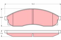 Гальмівні колодки дискові, комплект
