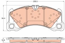 Гальмівні колодки дискові, комплект
