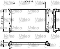 Радіатор охолодження Audi A4 1.6-2.0/1.9/2.0TDI 00-09/Seat Exeo 08-13