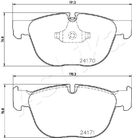 Комплект гальмівних накладок, дискове гальмо