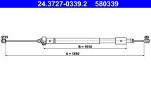 Трос ручного гальма
