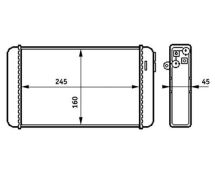 Теплообмінник, система опалення салону Теплообмінник, система опалення салону