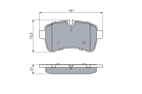 Комплект гальмівних накладок, дискове гальмо