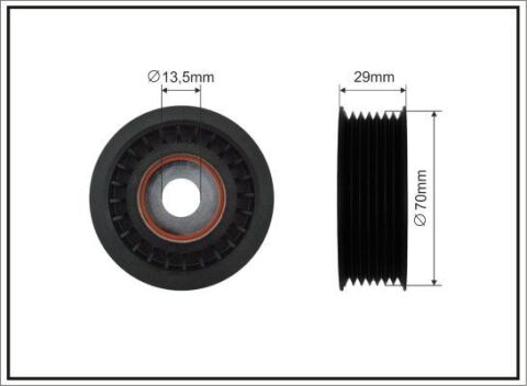 Паразитный / ведущий ролик, поликлиновой ремень