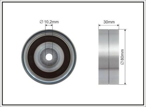 Відвідний/напрямний ролик, зубчастий ремінь