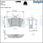 Комплект тормозных колодок, дисковый тормоз