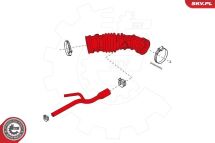 Впускний шланг, повітряний фільтр