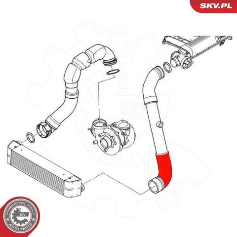 Шланг подачі наддувального повітря