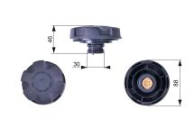 Запірна кришка, бак охолоджувальної рідини