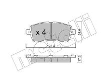 Комплект тормозных колодок, дисковый тормоз
