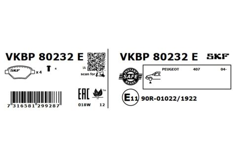 Комплект гальмівних накладок, дискове гальмо Комплект гальмівних накладок, дискове гальмо