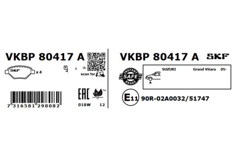 Комплект тормозных колодок, дисковый тормоз Комплект тормозных колодок, дисковый тормоз
