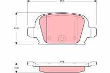 Тормозные колодки дисковые, комплект