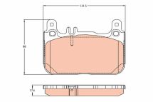 Комплект гальмівних накладок, дискове гальмо