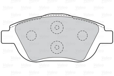 Комплект гальмівних накладок, дискове гальмо