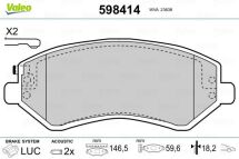 Комплект гальмівних накладок, дискове гальмо Комплект гальмівних накладок, дискове гальмо