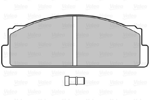 Комплект гальмівних накладок, дискове гальмо