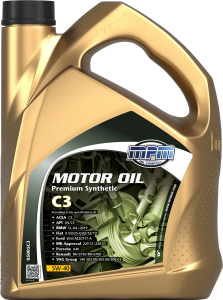 Моторное масло MPM Premium Synthetic C3 5W-40, 5 литров