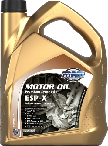 Моторна олива MPM Premium Synthetic ESP-X 5W-30, 5 літрів Моторна олива MPM Premium Synthetic ESP-X 5W-30, 5 літрів