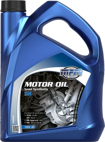 Моторна олива MPM Semi Synthetic SN 10W-40, 5 літрів Моторна олива MPM Semi Synthetic SN 10W-40, 5 літрів