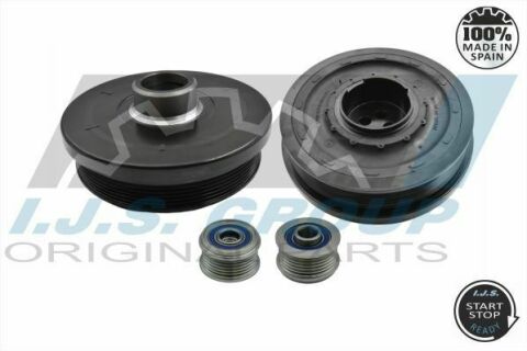 Шків колінвалу + шків генератора BMW 1/3/X1/X3 2.0D 04- (6PK)