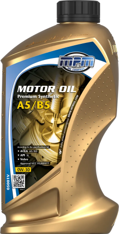 Моторна олива MPM Premium Synthetic A5 B5 0W-30, 1 літр Моторна олива MPM Premium Synthetic A5 B5 0W-30, 1 літр