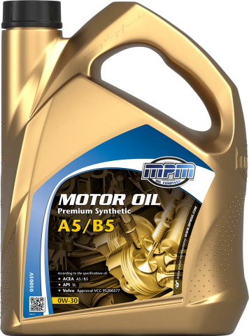 Моторна олива MPM Premium Synthetic A5 B5 0W-30, 5 літрів Моторна олива MPM Premium Synthetic A5 B5 0W-30, 5 літрів