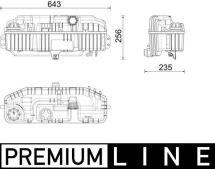 Розширювальний бачок, охолоджувальна рідина