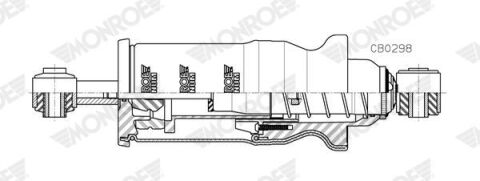 Амортизатор, опора кабіни водія
