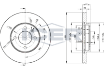 Диск тормозной (передний) Seat Ibiza/VW Caddy/Polo 93-04/Golf/Passat 87-02 (256x20) (с покр.) (вент) Диск тормозной (передний) Seat Ibiza/VW Caddy/Polo 93-04/Golf/Passat 87-02 (256x20) (с покр.) (вент)